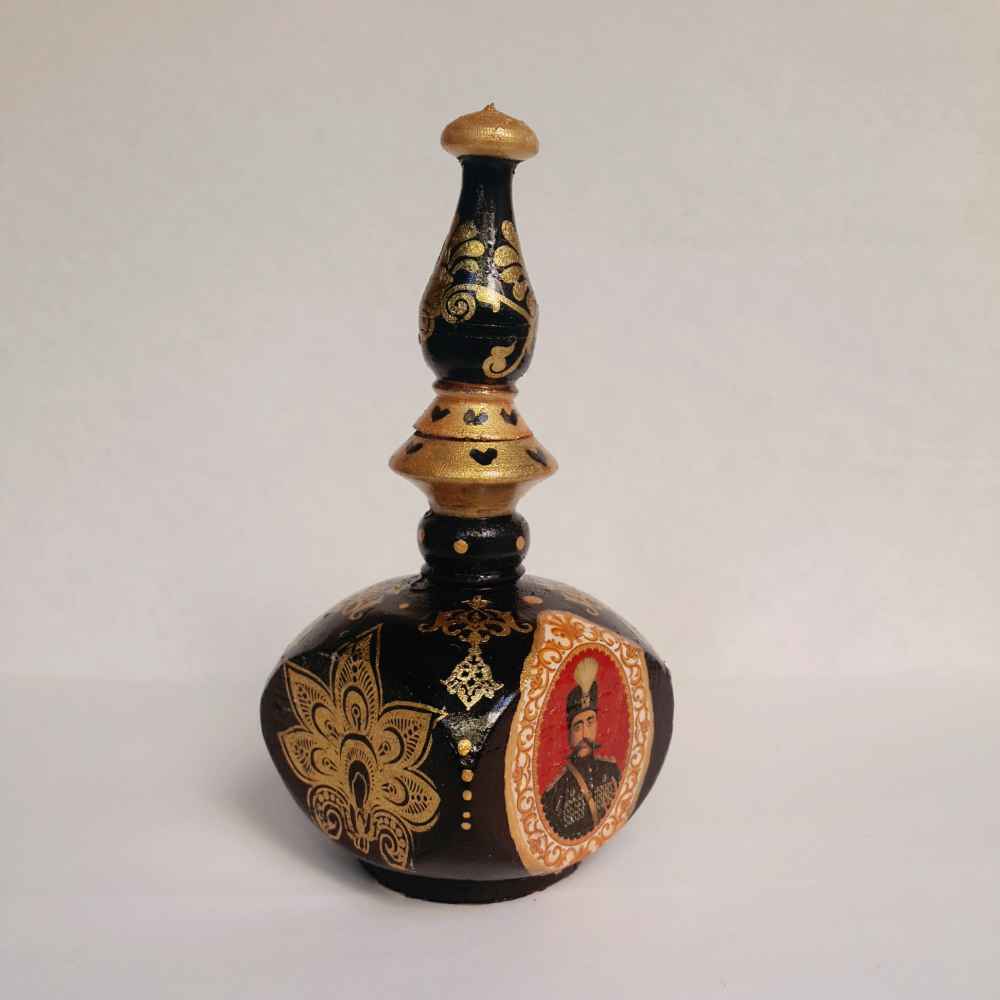 Persian Surma Dani Container for Keeping Kohl Made of Wood Shah Abbasi (x2)