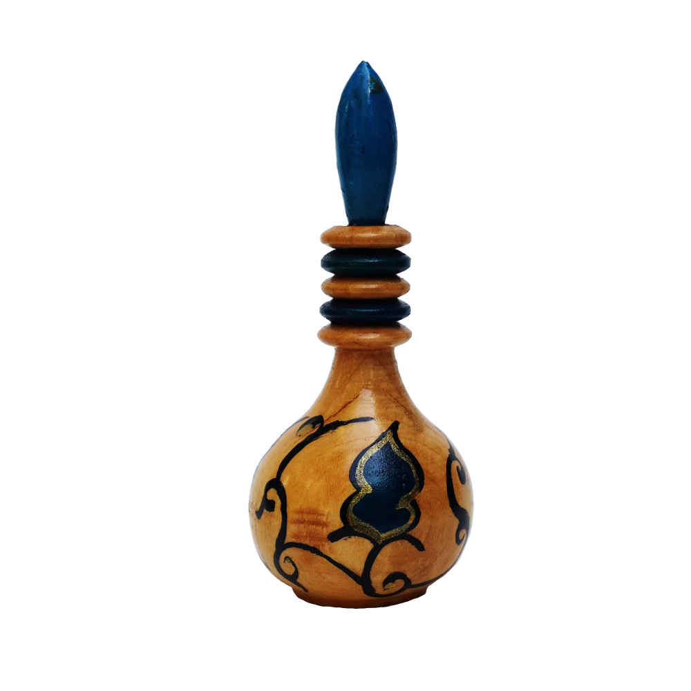 Persian Surma Dani Container for Keeping Kohl Made of Wood Zagros (x2)