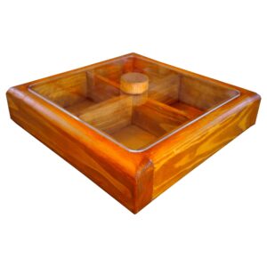 Lux Model Wooden Organizer Box for Nuts & Candy – Premium Design