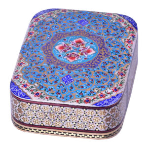 Persian Wooden Playing Card Box – Khatam Enameled Flower