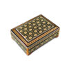 Persian Wooden Playing Card Box - Khatam Enameled Star