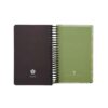 1402 Persian Calendar Planner with Leaf Pattern in Green