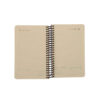 1402 Persian Calendar Planner with Leaf Pattern in Green