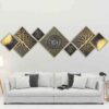 7 pcs Islamic Poster Print - Atrisa Framed Wall Art