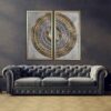 2 pcs Islamic Poster Print - Ayatul Korsi Framed Wall Art