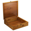 Handcrafted Wooden Tea Organizer – Nava Chest with Persian Pattern