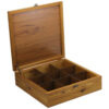 Handcrafted Wooden Tea Organizer – Nava Chest with Persian Pattern