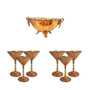 Copper Haftseen Set Dishes suitable for Nowruz Celebration Hosna
