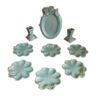 Haftseen Set Dishes with Mirror suitable for Nowruz Gol (9 Pcs)