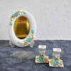 Haftseen Set Dishes with Mirror suitable for Nowruz Ramesh (10 Pcs)