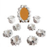 Haftseen Set Dishes with Mirror suitable for Nowruz Solaleh (10 Pcs)