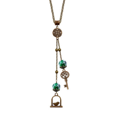 Persian Bronze Lariat Necklace – Elaheh Minimalist Design