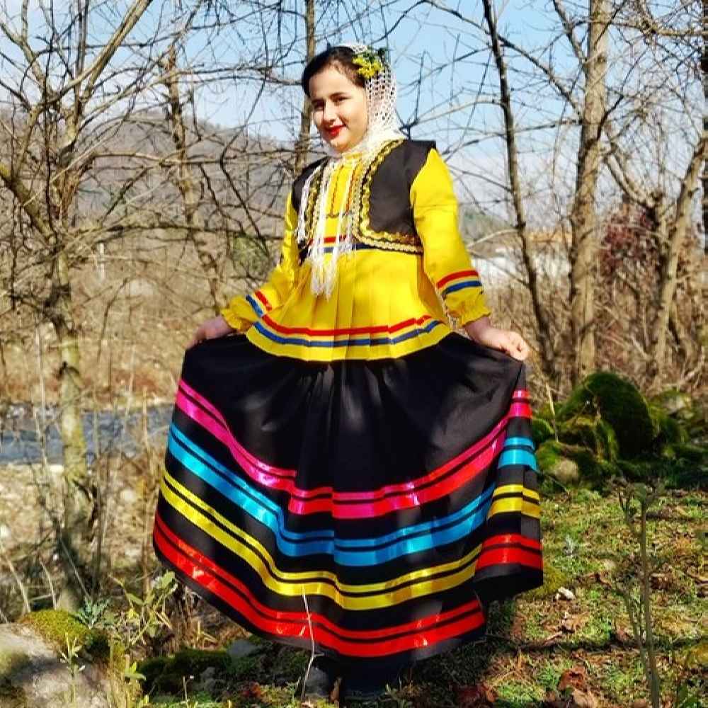 Persian Girl’s Traditional Gilaki Costume Set