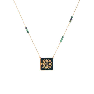 Persian Gold-Plated Necklace - Chance Traditional Design