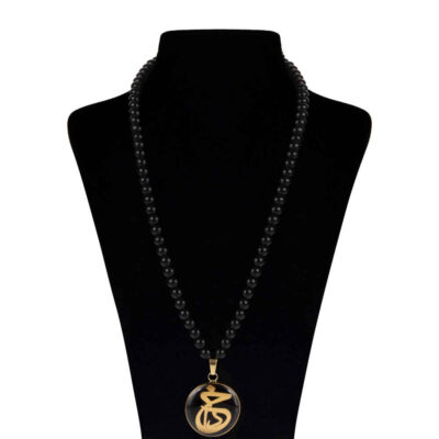 Persian Gold-Plated Necklace with Stone - Khoda Farsi Design