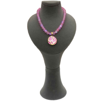 Persian Gold-Plated Necklace with Stone - Love Farsi Design
