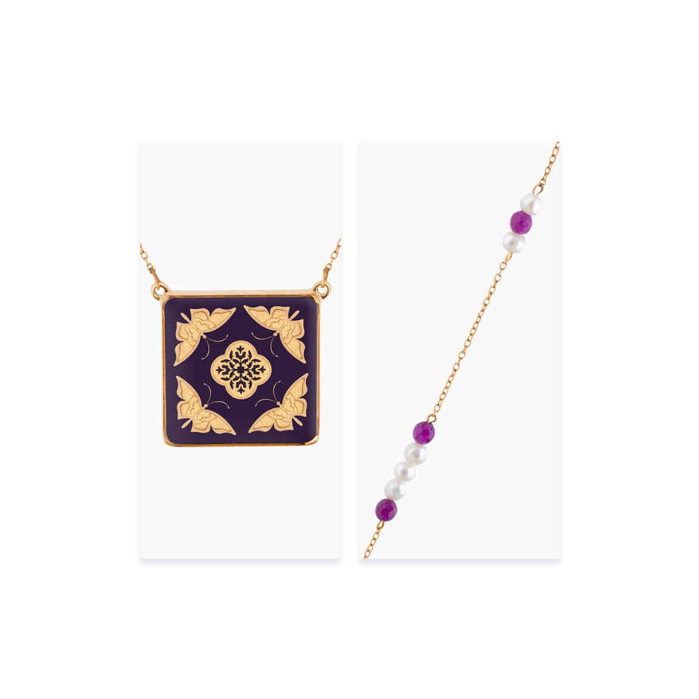 Persian Gold Plated Necklace Parvaneh
