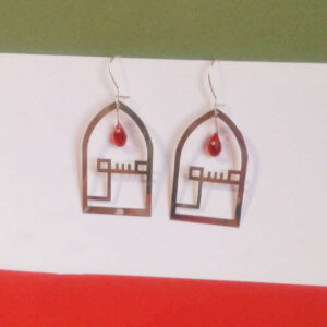 Persian Silver Earrings Model Eshgh