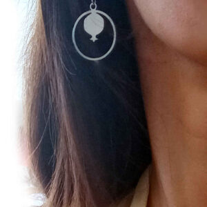Persian Steel Earrings Model Anar