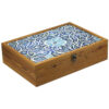 Slimi Design Wooden Tea Storage Chest – Elegant Divided Organizer