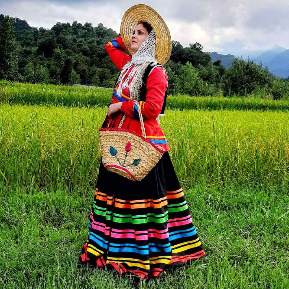 irani ladies dresses Blue Dress and Scarf Iranian Traditional Dress for Women, Handmade, Free size