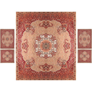 Persian Bedspread Set – Oriental Style Double Size with Termeh Fabric – Tima