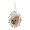 Persian Silver Pendant Classic Style with Yemeni Aqeeq Gemstone Panah