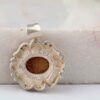 Persian Silver Pendant Classic Style with Yemeni Aqeeq Gemstone Sarvin