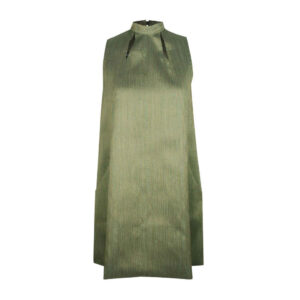 Women’s Fashion Dress without Sleeves in Green Model Carony