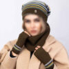Women's Knitted Hat and Scarf Set Model Helia