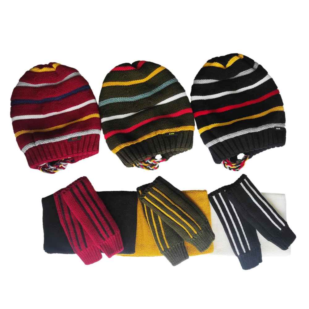 Women’s Knitted Hat and Scarf Set Model Hiva