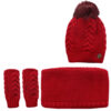 Women's Knitted Hat and Scarf Set Model Kiana