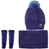 Women's Knitted Hat and Scarf Set Model Kiana