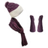 Women's Knitted Hat and Scarf Set Model Moline