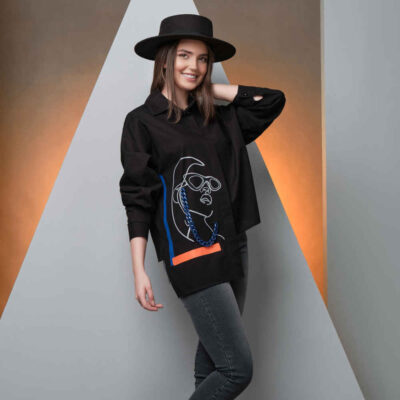 Women's Long Sleeve Blouse Model Nafas with Casual Feminine Style