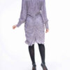 Women's Long Sleeve Dress with Snakeskin Design for Every Season Model Elika