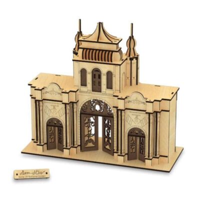 131-Piece 3D Puzzle: Gate of the National Garden – Detailed Model