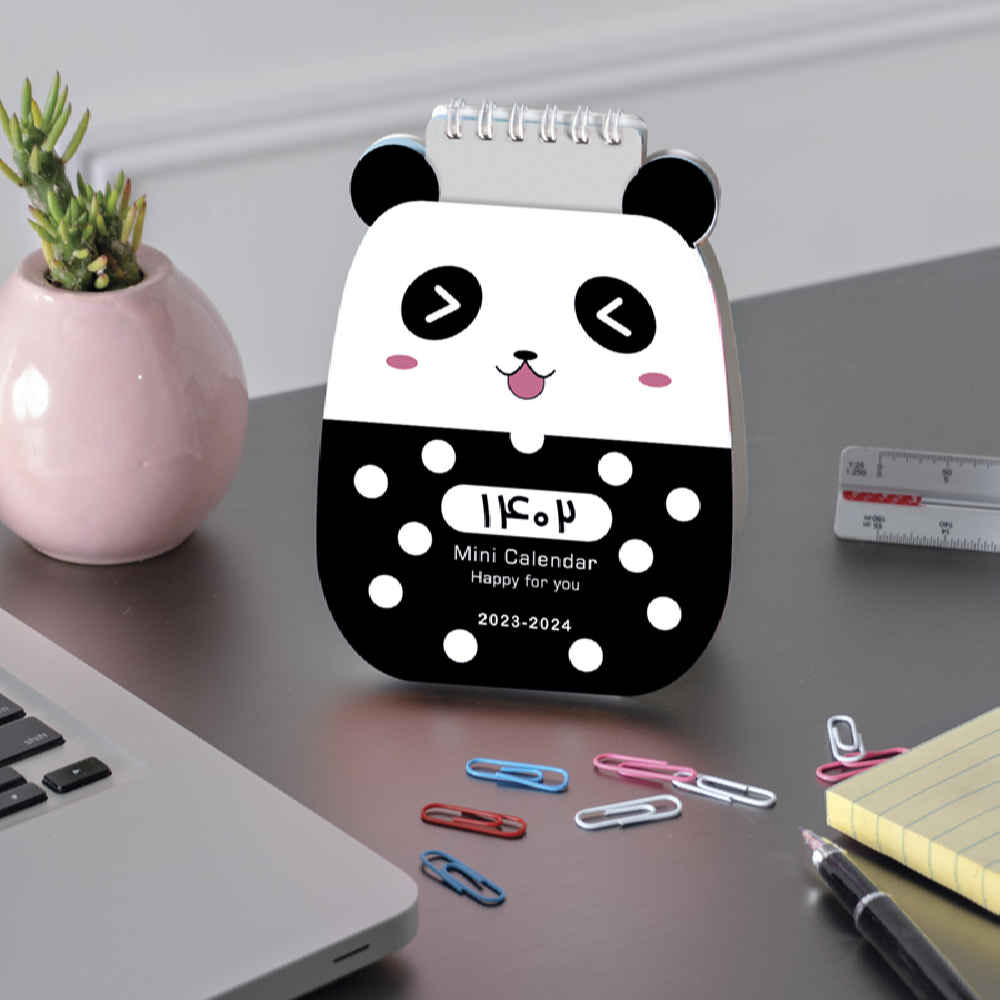 1402 Persian Mini Desk Calendar Model Panda