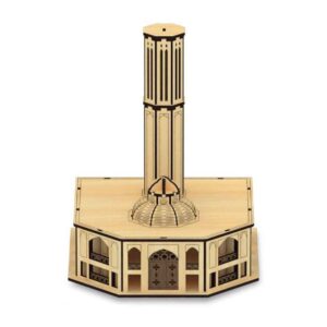 86-Piece 3D Puzzle: Dolat Abad Windcatcher – Architectural Model