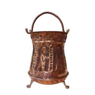 Persian Copper Waste Basket – Baastani Heritage