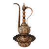 Decorative Persian Copper Aftabeh with Basin Bowl