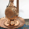 Decorative Persian Copper Aftabeh with Basin Bowl - Gol Model