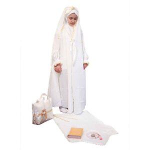 Girls’ Taklif Celebration Chador Set with Sleeves Model Melisa