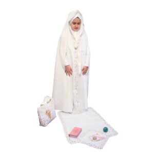 Girls’ Taklif Celebration Chador Set with Sleeves Model Nastaran