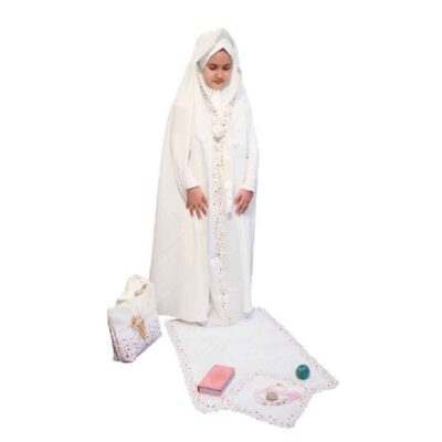 Nastaran Girls' Taklif Ceremony Chador Set with Sleeves