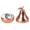 Handcrafted Persian Copper Sugar Bowl with - Hammered Pear