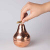 Handcrafted Persian Copper Sugar Bowl with - Hammered Pear