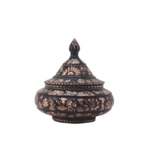 Handcrafted Persian Engraved Copper Sugar Bowl Sima