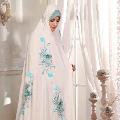 Iranian Bridal Chador Sara Model for Traditional Wedding Ceremonies