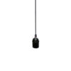 Fabric Pendant Light with Velvet Cylinder Lampshade Laleh